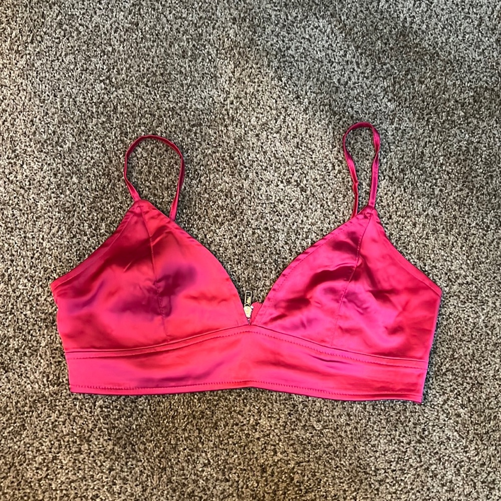 Missguided Pink Crop Top